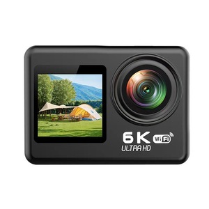 Cámara de Acción 6K Ultra HD Wi-Fi con Pantalla Táctil Dual y Estabilización de Imagen para Ciclismo, Pesca Submarina y Grabación de Video - Product Image 1
