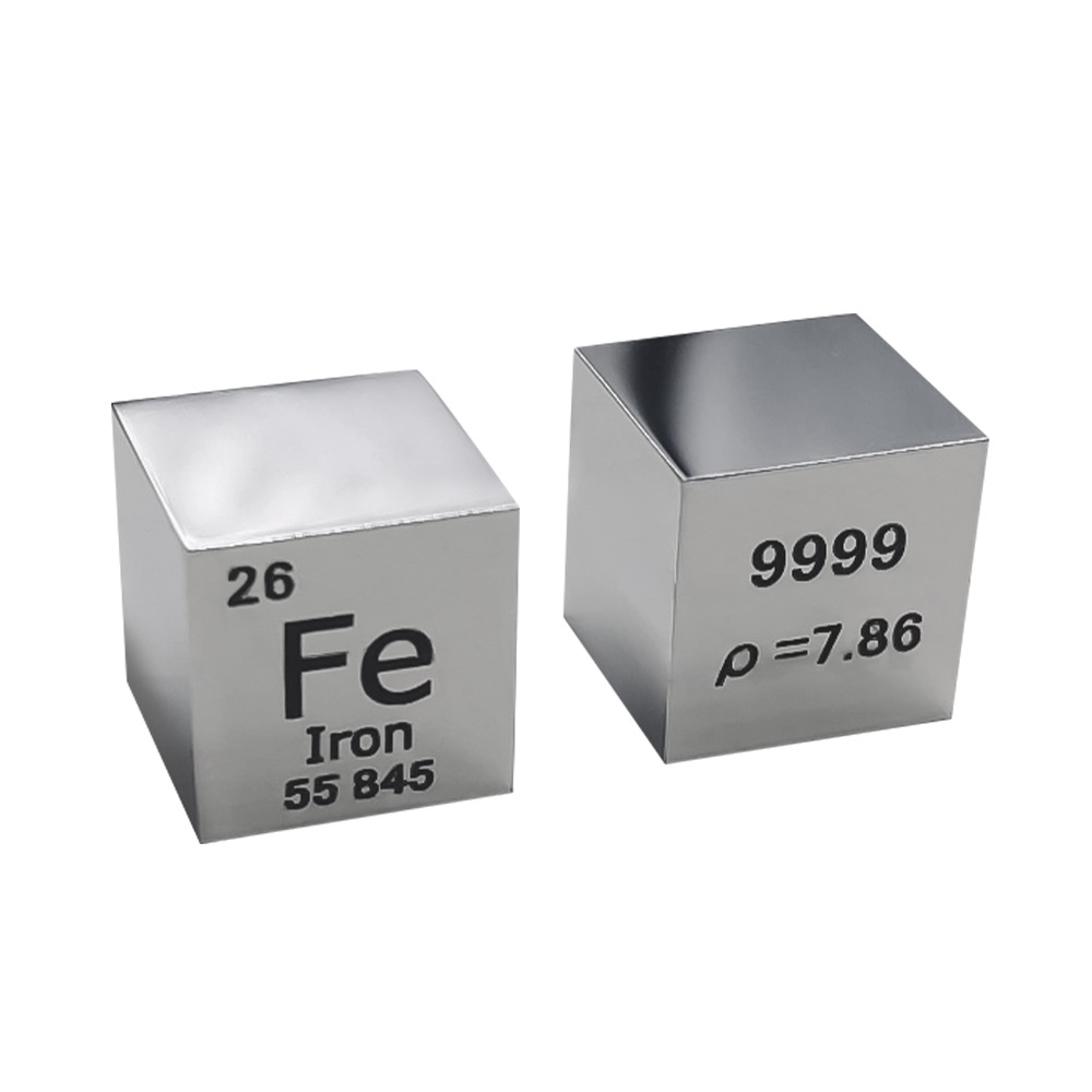 ลูกบาศก์เหล็กกระจก 10 มม.