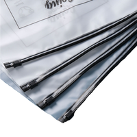 Bolsas de embalaje de pelo de ropa esmerilada transparente con logotipo impreso personalizado bolsas de Peluca de impresión Offset de moda para extensiones de cabello