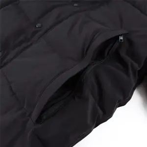 후드 다운 재킷 무스 남성용 캐나다 코요테 모피 트림 재킷