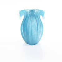 Vase en cristal en forme de cheval avec un design rétro chinois, vase de table, peut également être utilisé comme ornement en cristal à la maison
