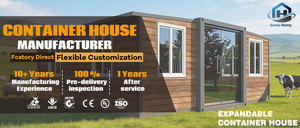 Maison conteneur extensible de luxe prête à l'emploi, villa préfabriquée mobile, mini-maison préfabriquée 2 chambres DoubleWing 40 pieds amovible - Product Image 5