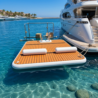 Plateforme flottante gonflable NOVA de qualité commerciale, 20 cm d'épaisseur, plateforme aquatique DFW pour bateau et lac