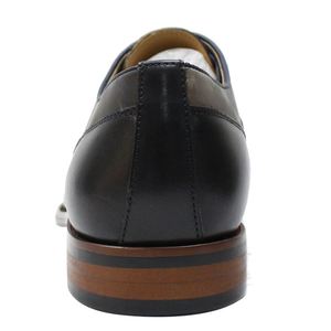 Chaussures habillées décontractées en cuir italien lisse à lacets pour hommes, design personnalisé, anti-odeur, collection automne - Product Image 4