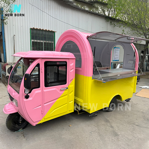 Mới Sinh Ra Tùy Chỉnh Di Động Ba Bánh Thực Phẩm Giỏ Hàng Bia Thanh Xe Tải Ba Bánh Hotdog Thức Ăn Nhanh Giỏ Hàng Thực Phẩm Xe Đạp Với Trang Thiết bị đầy đủ - Product Image 3