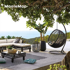 Columpio para exteriores, silla para el sol, muebles de jardín, columpio interior de ratán, columpio para <span class=keywords><strong>terraza</strong></span>, silla colgante de <span class=keywords><strong>huevo</strong></span>, hamaca para piscina, sofá moderno - Product Image 3