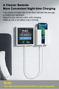 L10 Fusion Charge, premier interrupteur mural intelligent LCD au monde avec charge rapide PD 30W, WiFi/Zigbee, contrôle vocal/application, radar à ondes, US - Product Image 4