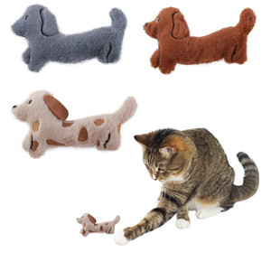 Simpatico cane bassotto a forma di gatto giocattolo con gatto menta suono interattivo e movimento giocattolo di carta per animali - Product Image 2