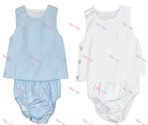 Vintage Baby <strong>Boy</strong> Diaper Set Solid Woven Personalized Infant Baby <strong>Boy</strong> Bloomer Set Monogram Toddler <strong>Boy</strong> Summer Clothing Set <strong>2026</strong> - Product Image 1