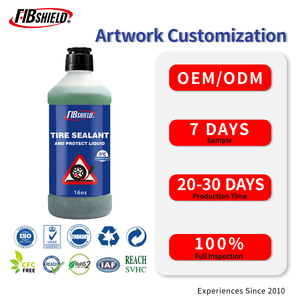 Sellador de Neumáticos FIBSHIELD 16oz (500ML) y Líquido Protector, Sellado Rápido y Seguro, No Corrosivo, Repara Pinchazos Grandes, Funciona en la Mayoría de los Vehículos - Product Image 1