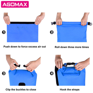MUESTRA GRATUITA Bolsa Seca Impermeable Flotante de PVC Ligero para Camping, Impresa Personalizada, 500 Den - Product Image 5