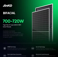 Untuk Jinko Tiger Neo Panel surya tipe-n untuk Topcon Bifacial 695W-720W Harga Terbaik Panel surya kinerja terbaik