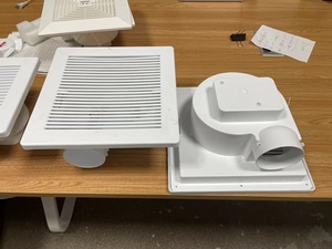 Khách sạn phòng tắm Quạt thông gió với AC động cơ ABS và PP loại vật liệu Trần OEM tùy chỉnh bóng mang hệ thống - Product Image 4
