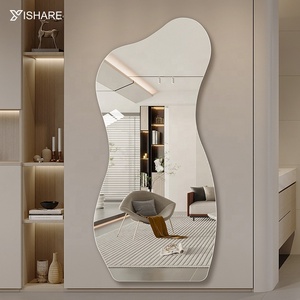 Factory Direct Modern Dressing Full Length Wall <strong>Large</strong> <strong>Mirror</strong> Irregular Decorative <strong>Frameless</strong> Design Glass for Home Decor Hallway - Product Image 2