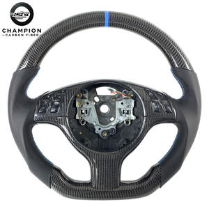 Volante de Fibra de Carbono para BMW E46 E36 M3 330CI <span class=keywords><strong>325I</strong></span> con LED, Interior Automotriz 2000 2001 2002 2004 2005 <span class=keywords><strong>2006</strong></span> - Product Image 1