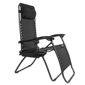 Silla de Gravedad Cero para Exteriores DB Infinity, Paquete de 2, Reclinable Plegable Ajustable con Bandeja para Almohada, para Uso en la Playa - Product Image 4