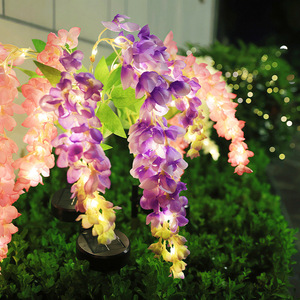 Solar Simulation Wisteria Flower <b>Light</b> Outdoor Waterproof Ground Lamp Solar Lawn <b>Light</b> Garden Courtyard <b>Plug</b> In <b>Light</b> - Product Image 3