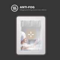 Miroir de salle de bain rectangulaire encadré avec fonction anti-buée, double capteur tactile, en aluminium de 4 mm, taille 600x800 mm, éclairé par LED avec lumières