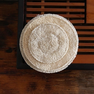 Wholesale Natural Loofah Tea Cup Mat Stylish Cup and Teapot Mat for Your Home or Cafe - Product Image 6