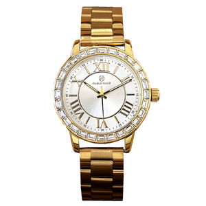 Nuevo reloj de pulsera de cuarzo para mujer, moderno, con diamantes de imitación romanos, correa de acero, resistente al agua. - Product Image 1