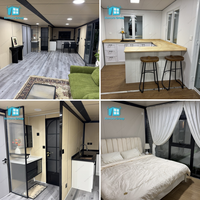 Rumah Kontainer Modular 2 Kamar Tidur Populer, Gambaran Lengkap, Rumah Kontainer yang Dapat Diperluas dengan Dapur dan Kamar Mandi, Rumah Prefab