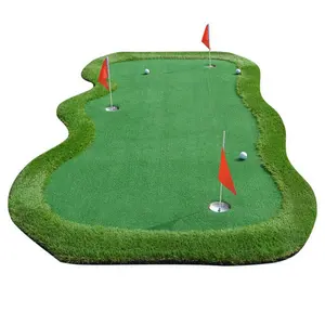 Custom Grote Size Kunstgras Mini Golfbaan Custom Putting Mat Golf Mat Zetten