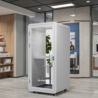 Cabine acoustique intérieure en acier insonorisée pour bureau, réduction du bruit, espace privé