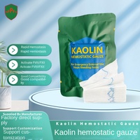 Pansement hémostatique stérile en gaze de kaolin OEM, pliage en Z, contrôle rapide des saignements, bandage d'urgence pour trousse de premiers secours