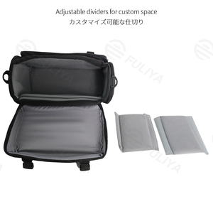 Fuliya tùy chỉnh vấn đề cơ bản lớn <span class=keywords><strong>DSLR</strong></span> tiện ích Túi Crossbody xử lý kỹ thuật số bánh Vai Túi xách tay không thấm nước Túi máy ảnh - Product Image 5