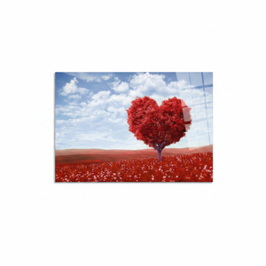 Heart Tree <b>Canvas</b> Print: Modern Tempered Glass <b>Wall</b> Art,TEMPERED GLASS ART - Product Image 2
