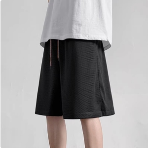 ANYU Logo personalizzato di alta qualità Jogger sport Shorts da uomo per ginnastica reti da ginnastica indossare pantaloncini Unisex in poliestere con coulisse da uomo - Product Image 1