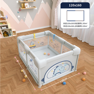 Clôture de sécurité pour bébé d'intérieur, vente directe d'usine, <span class=keywords><strong>parc</strong></span> pour enfants <span class=keywords><strong>pliable</strong></span>, <span class=keywords><strong>parc</strong></span> pour enfants, 150x180cm, gris vert, style dessin animé - Product Image 2