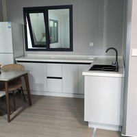Maison Conteneur Luxueuse Extensible de 40 Pieds, 72 m² Résidence Mobile avec Cuisine et Toilettes, Petites Maisons de Vacances, Bureau Cabine Portable