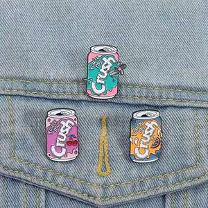 Broche de jugo <span class=keywords><strong>Crush</strong></span> de You're My, alfileres esmaltados, broches creativos de jugo de cereza y limón, solapa, mochila, insignias, joyerí<span class=keywords><strong>a</strong></span>, amantes, regalo para amigos - Product Image 1
