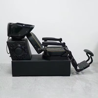 Fauteuil de lavage inclinable de luxe Jincheng pour salon de coiffure, chaise de soin capillaire moderne pour salon de beauté avec bassin en céramique.
