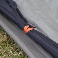 Moustiquaire de camping portable imperméable en toile de coton, pliable facilement, monocouche, pour 2 personnes, été