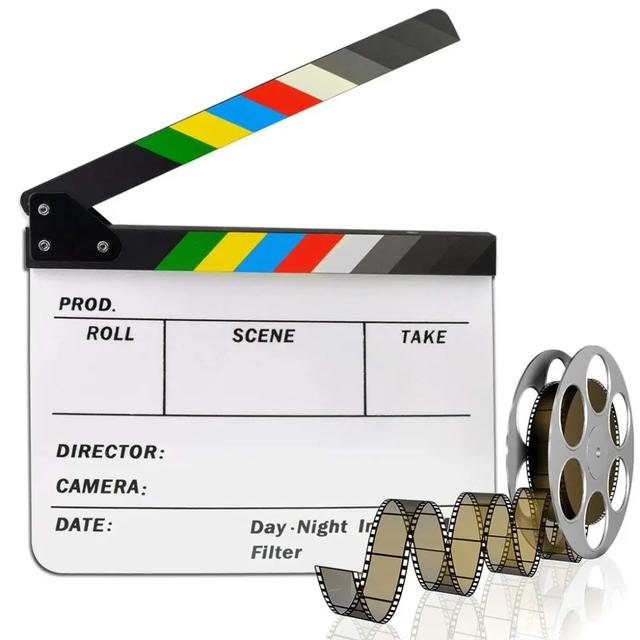 Photography Wholesale Colorfully Director Acrylic Movie Film Clapper Board