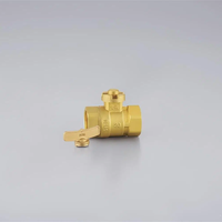 Vanne à boisseau sphérique manuelle en laiton de 1/2 "aile de verrouillage mâle BSP fermée pour l'eau personnalisation OEM prise en charge marque DunYun garantie de 3 ans