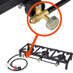 Cocina de <span class=keywords><strong>Gas</strong></span> para Exteriores con 3 Quemadores de Propano, Parrilla para Barbacoa, con Regulador de 5 PSI - Product Image 4