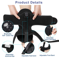 Attelle pour le pied de la cheville, accessoire de haute qualité, plantaire de la fasciite nocturne, orthèse pour soulager les douleurs du talon, 1 pièce