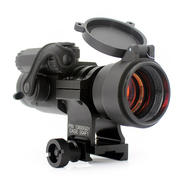 1X32mm Red Dot Reflex Sight with QD Quick Release/Detach Mount Base With Flip up Lens Protection Cover