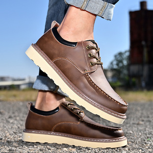 Zapatos Elevadores para Hombre, Invierno 2026, Nuevos, de Cuero Genuino, Estilo Europeo-Americano, Plataforma, Impermeables, Transpirables, Versátiles - Product Image 3