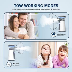 Nébuliseur Électrique Portable à Mailles pour Usage Domestique Enfants et Adultes, Dispositif en Plastique avec Batterie Intégrée pour Inhalateur d'Asthme - Product Image 3