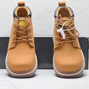 מגפי מרטין לגברים, יוקרתיים, במבצע חם, וינטג', עור חתול מקורי, עמידים למים, עיצוב רקום, שרוכים, כותנה, לסתיו - Product Image 4