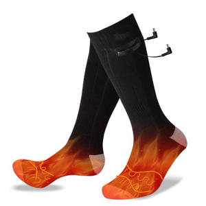 Chaussettes chauffantes unisexes de style américain Chaussettes de travail lavables rechargeables Chaussettes chauffantes de haute qualité pour l'hiver, le camping et la pêche - Product Image 1