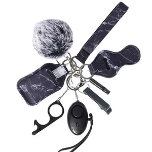 Bulk Supplies Bracelet Wholesale Safety Keychain Set Women's Light Alloy Accessories Self Defense Keychain