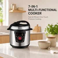 Cuisinière à pression électrique 4L 5L 6L 8L 10L 12L 800W 900W 1000W 1300W 1600W à commande mécanique, avec cuve de cuisson antiadhésive