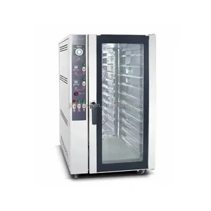 12 trays commercial stainless steel bakery bread electric automatic oven machine