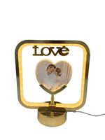Lampe de bureau LED carrée avec cadre photo imprimé UV, décoration cadeau, veilleuse d'ambiance intérieure, affichage de souvenirs pour la maison