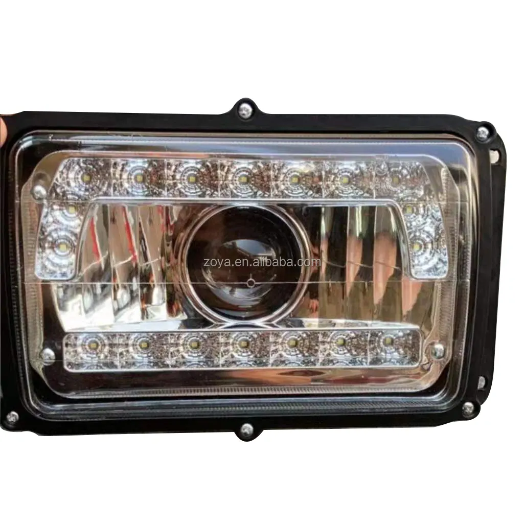 36.3775-30 Truck Lights Headlight With Smooth glass with DRL Daytime Running Light For MAZ New Model